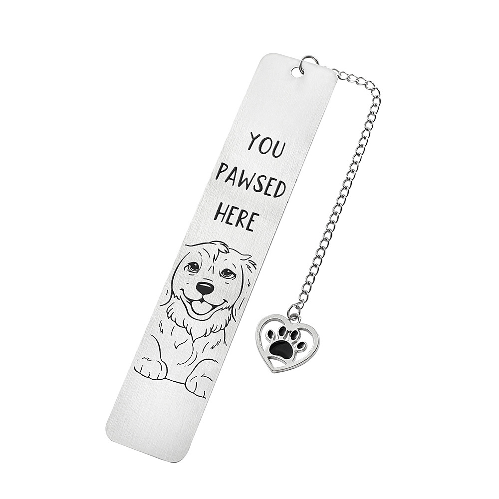 Amazon venta caliente interesante gatito perro marcadores adorables diseño de contraste de color blanco y negro marcadores de acero inoxidable fabricantes al por mayor