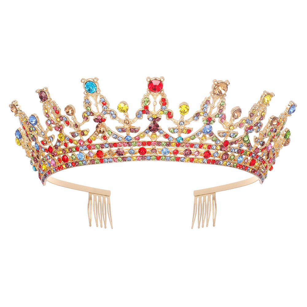 Ethnic Style Crown Alloy Diamond Rhinestones Crown 1 Piece