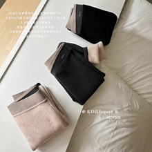 秋冬加厚绵羊毛打底裤女士V型收腹显瘦显腿长弹力舒适保暖小黑裤