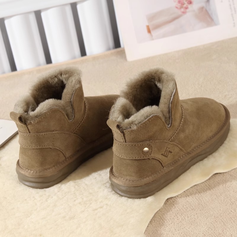 2023 Winter New Network Red Dicke Sohle Hoher Komfort Lässige Kurzarm-Martin-Stiefel mit Plüsch und warmer Isolierung_voghion.com