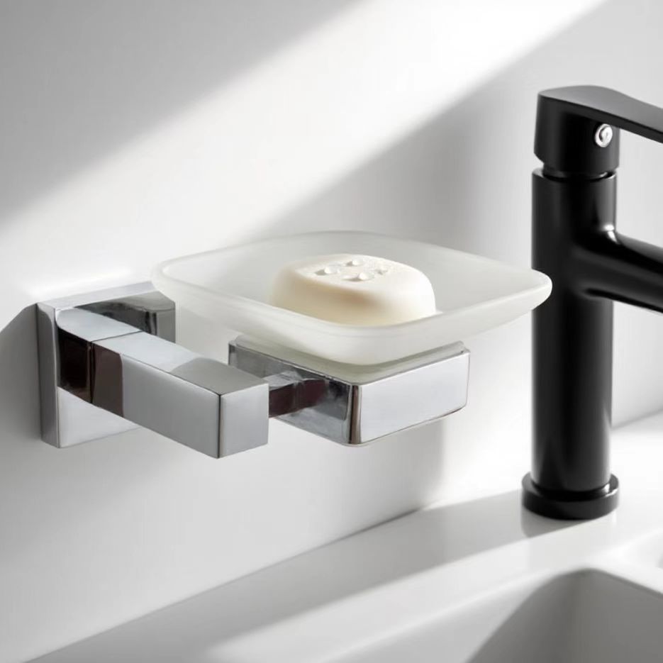 Fabricante de limpieza al por mayor baño cromado seis piezas conjunto de perforación de baño colgante de baño