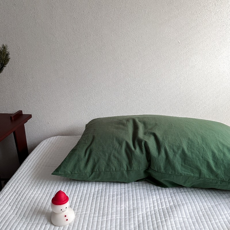 Ins風単品純綿枕カバー格子純色と封筒式枕カバー48*74単品枕芯内胆カバー