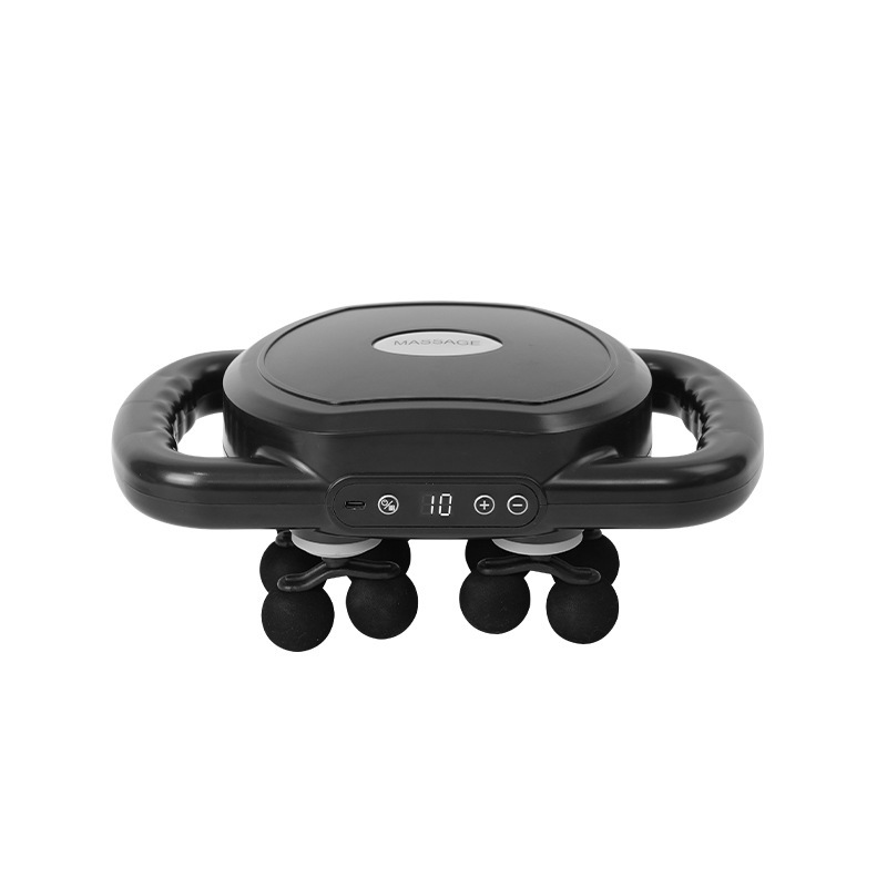 Nueva pistola de 6 cabezas de fascia muscular relajación masaje vibración pistola de membrana cervical pistola de cabeza suave especial para la salud deportiva silencioso bajo ruido