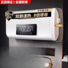 海电热水器电家用洗澡扁桶双胆卫生间淋浴5060升80升一级
