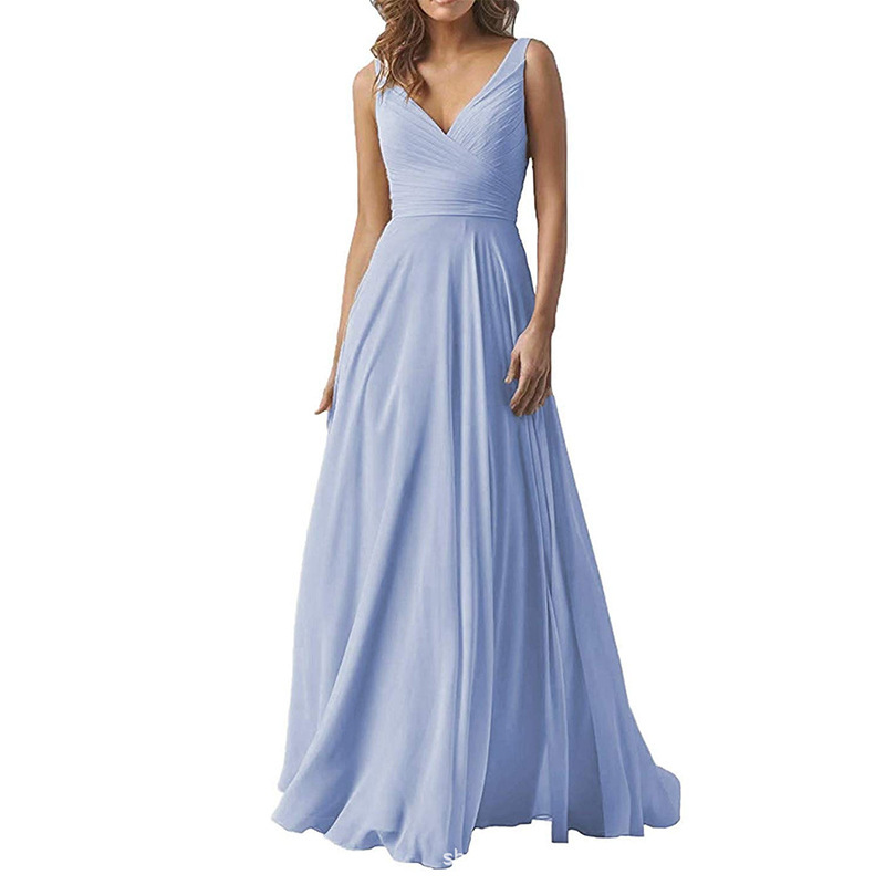 Amazon foreign trade independent website AliExpress evening dress long Bride wedding bridesmaid dress dress a generation of hair