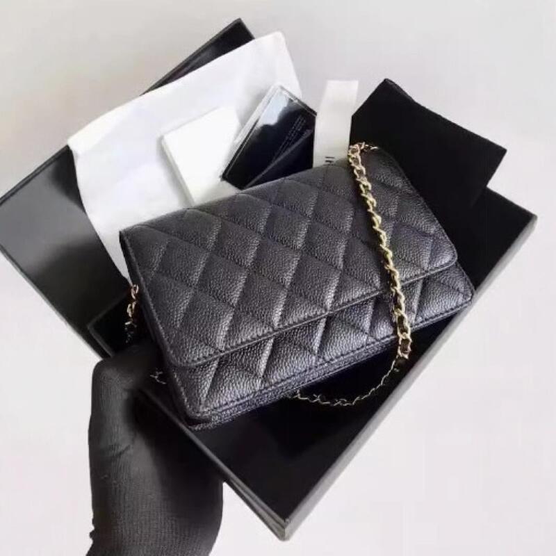 Woc Fashion Simple Small Square Bag Female Designer High Quality Genuine Leather Chain Quilted Bag Mobile Phone Crossbody Fortune Bag Woc Fashion Simple Small Square Bag Female Designer High Quality Genuine Leather Chain Quilted Bag Mobile Phone Crossbody Fortune Bag
