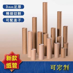 Roll Paper Tube Paper Tube Core Paper Tube Paper Roll Hollow Tube Multifunctional Packaging Tissue Supplies Centimeter Long Empty Roll