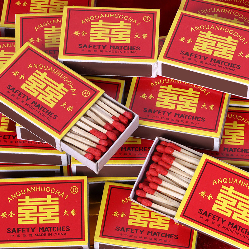 Match wholesale 100 boxed outdoor old-fashioned foreign fire retro safety match cigarette ignition nostalgic ordinary wedding