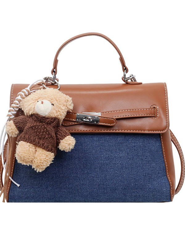 Jeans portátil de alto nivel, bolsos de Kelly, mujeres de moda coreana transfronteriza, nicho de alto nivel, bolsos de hombro de un solo hombro