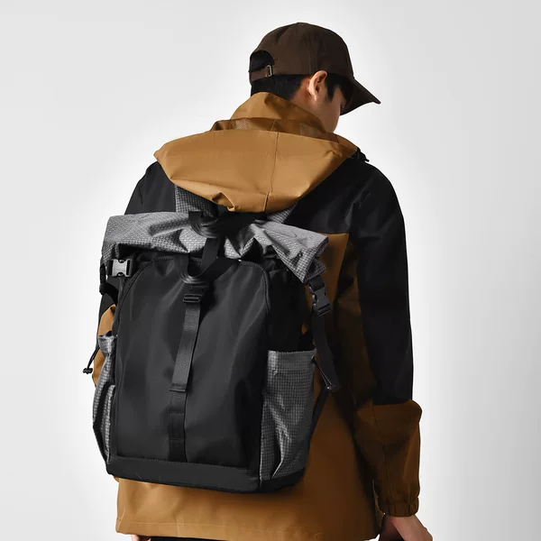 Men's Motorcycle Backpack, College Student Basketball Backpack, Multi-Functional Large-Capacity Computer Commuter Backpack, Urban Fashion