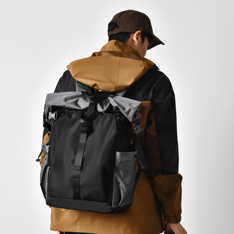 Men's Motorcycle Backpack, College Student Basketball Backpack, Multi-Functional Large-Capacity Computer Commuter Backpack, Urban Fashion