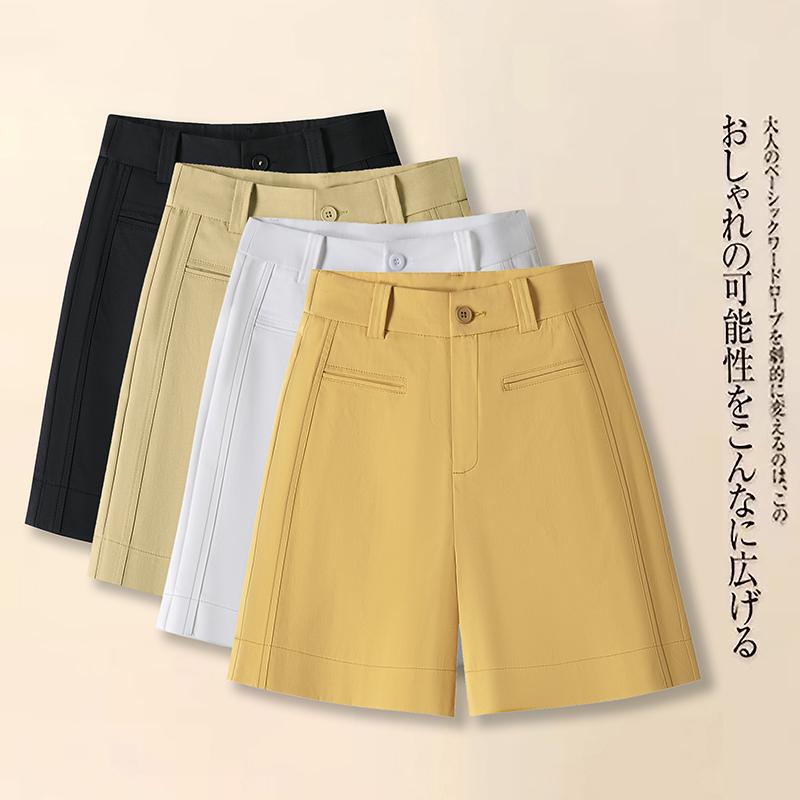 Women's Suit Shorts 2026 New Summer Thin High-Waisted Slimming Loose Drape Casual Versatile Five-Point Pants