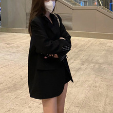 西装外套女春秋新款英伦风宽松显瘦休闲小西服设计感炸街外搭西服