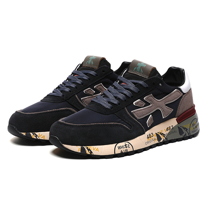 Comercio exterior transfronterizo nuevos zapatos masculinos premium, suela gruesa transpirable, zapatos deportivos casuales de cuero anti-pelú.