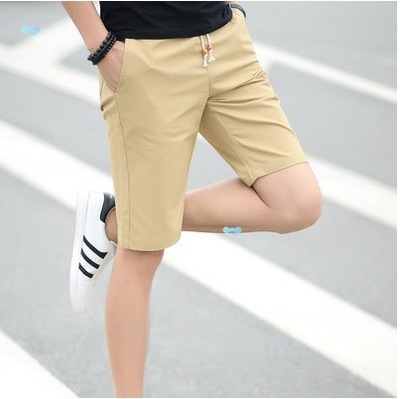 Men's Washed Cotton shorts summer casual short pants for Mal
