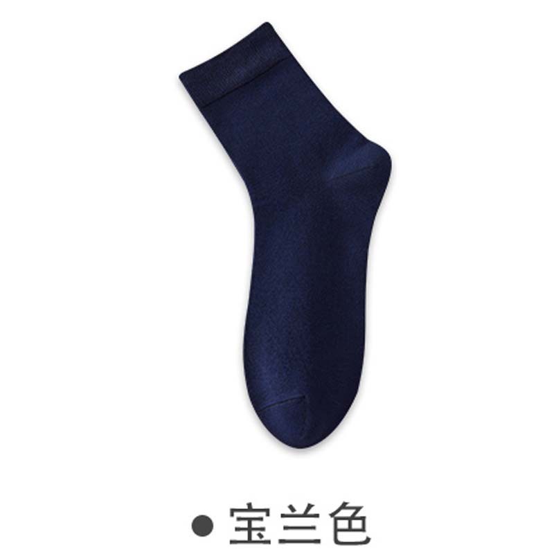 2024 medias de fibra de bambú de verano 3A calcetines antibacterianos transpirables de media pantorrilla calcetines casuales de hombre de negocios de color sólido calcetines sin hueso