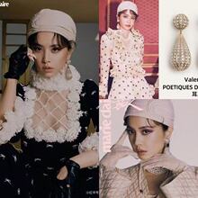 高版本微镶重工明星同款水滴时尚扫肩辣妹百搭铜镶锆高端耳环女