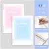 B5 large size [lined inner pages] [clear blue + girly pink] 2 copies