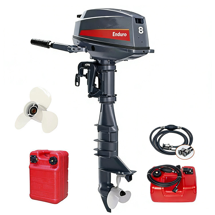 Factory direct supply 8HP outboard motor, two/four-stroke gasoline outboard motor for fishing boats