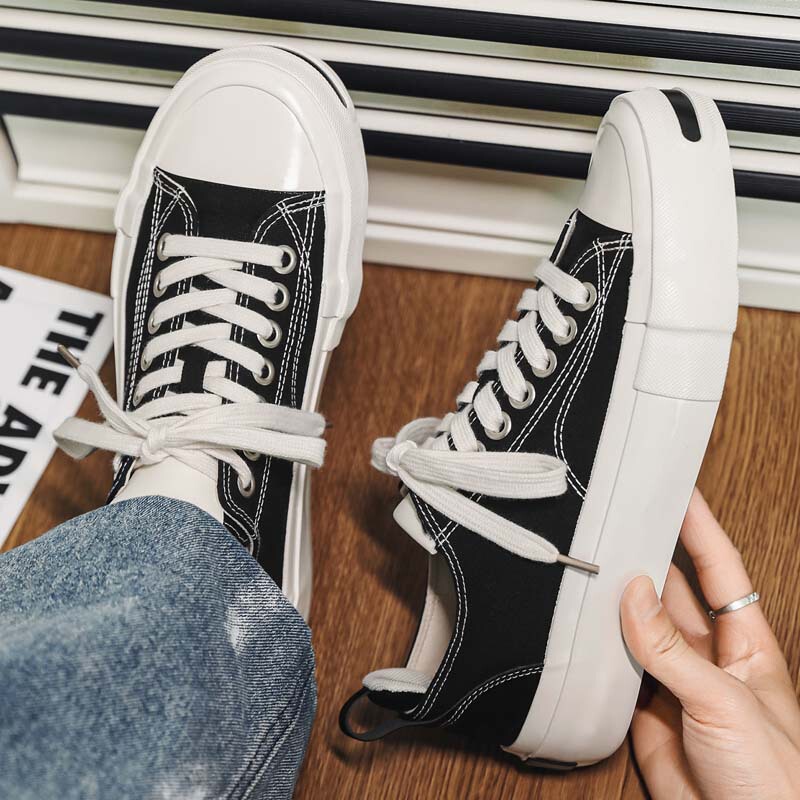 2026 New Style Open-Toe Low-Top Canvas Shoes, Thick-Soled Casual Niche Men's Shoes, Breathable Sneakers, Dropshipping X565 2026 New Style Open-Toe Low-Top Canvas Shoes, Thick-Soled Casual Niche Men's Shoes, Breathable Sneakers, Dropshipping X565