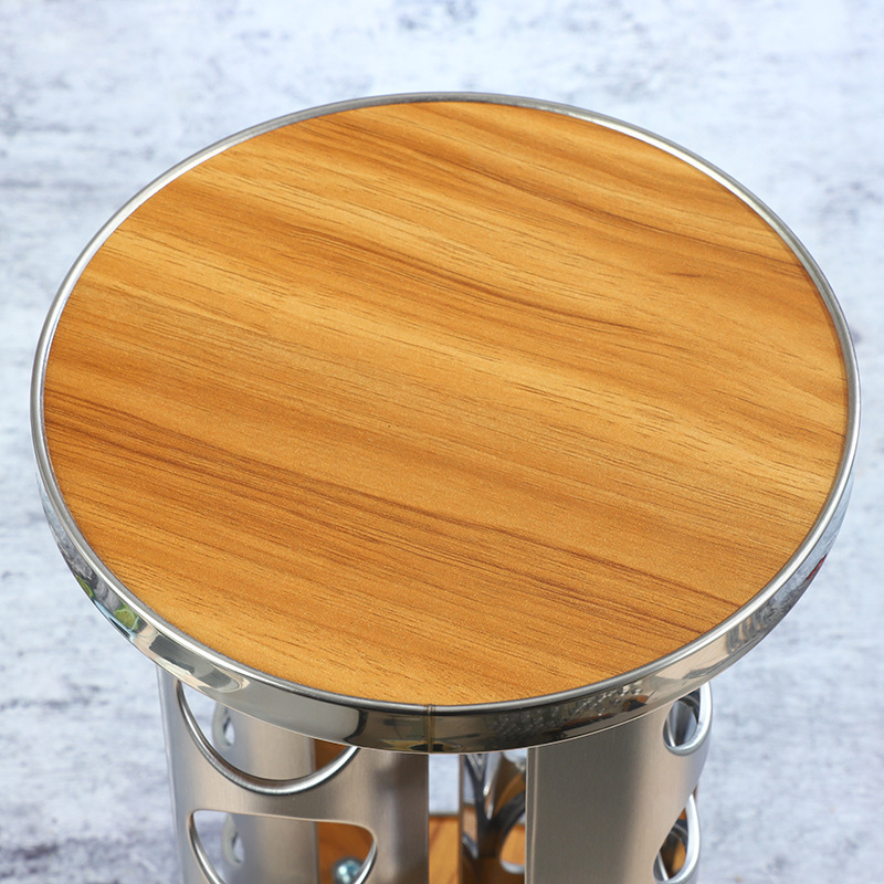 Europa y los Estados Unidos nuevos soporte de condimento de hierro inoxidable 20 botellas de soporte de condimento giratorio estante de almacenamiento de cocina cabello recto