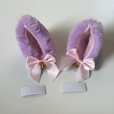 in-stock delivery multi-color cat ear – Motosiklet dəbilqələri - cat-ear-pink-bow-1-pair-light-purple