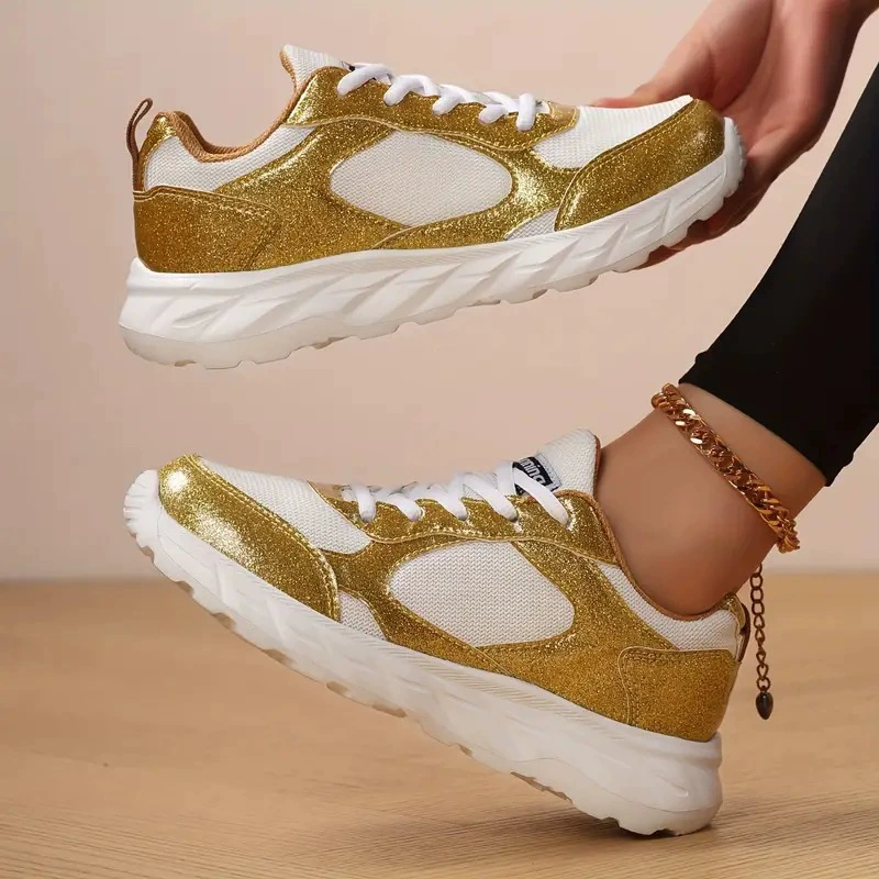 Женская обувь 2023, экспортная новая спортивная женская обувь большого размера, модная дышащая повседневная обувь на толстой подошве, легкая мягкая подошва