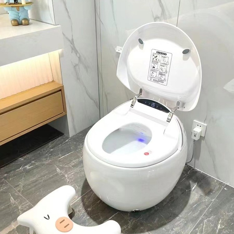 Sofá inteligente de sofá sin restricción de presión de agua doméstico integrado inodoro inteligente en forma de ovo