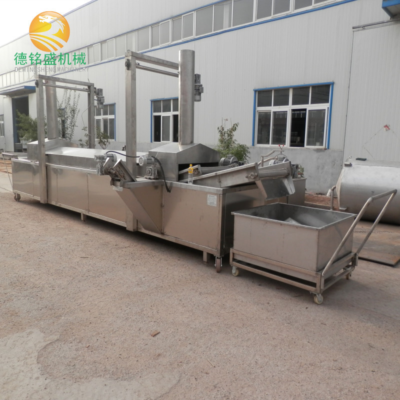 鱼罐头油炸生产线厂家 带鱼切断气泡清洗设备 带鱼段油炸机