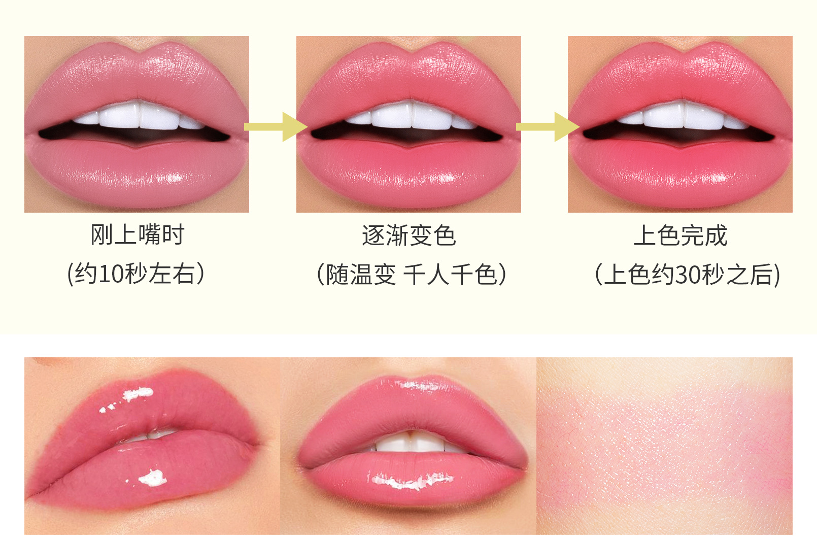 Hellokiss jelly Flower Lipstick Moisturizing, hydrating, long-lasting and color-enhancing gold foil thermochromic lipstick is selling well across borders undefined