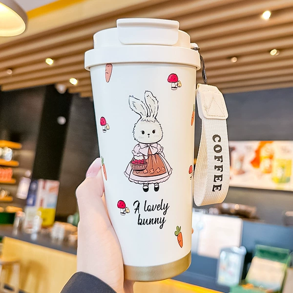 Beige, cute, 500 ml
