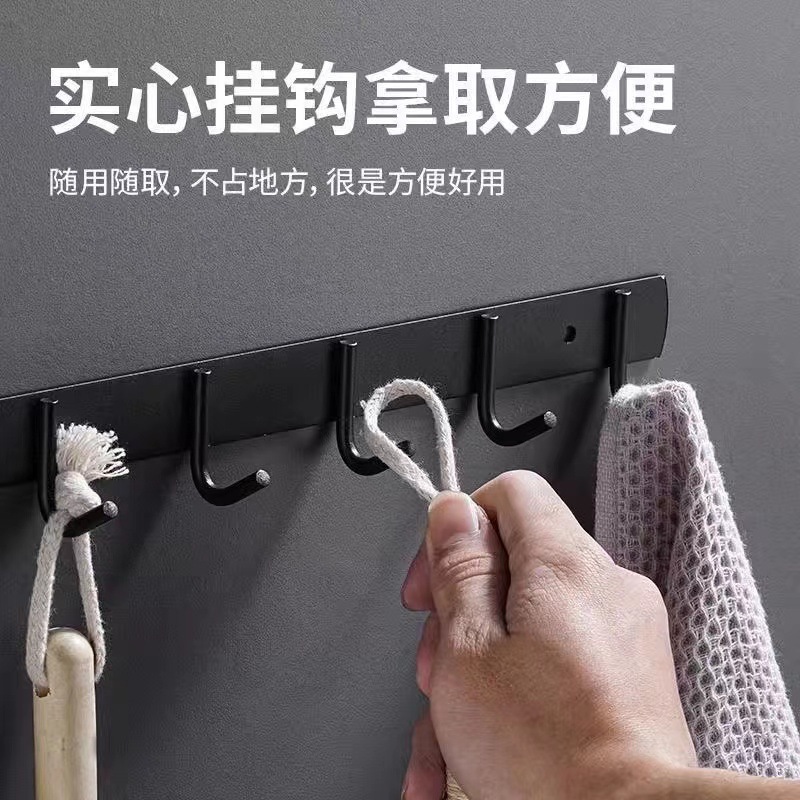 304ステンレスフック一列浴室タオル列フックドア後コートフック台所服フック穴なしハンガーフック|undefined