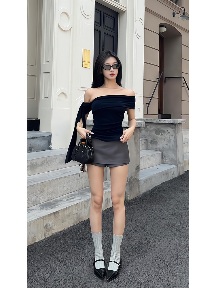 Fashionable design summer sexy short sleeve T-shirt