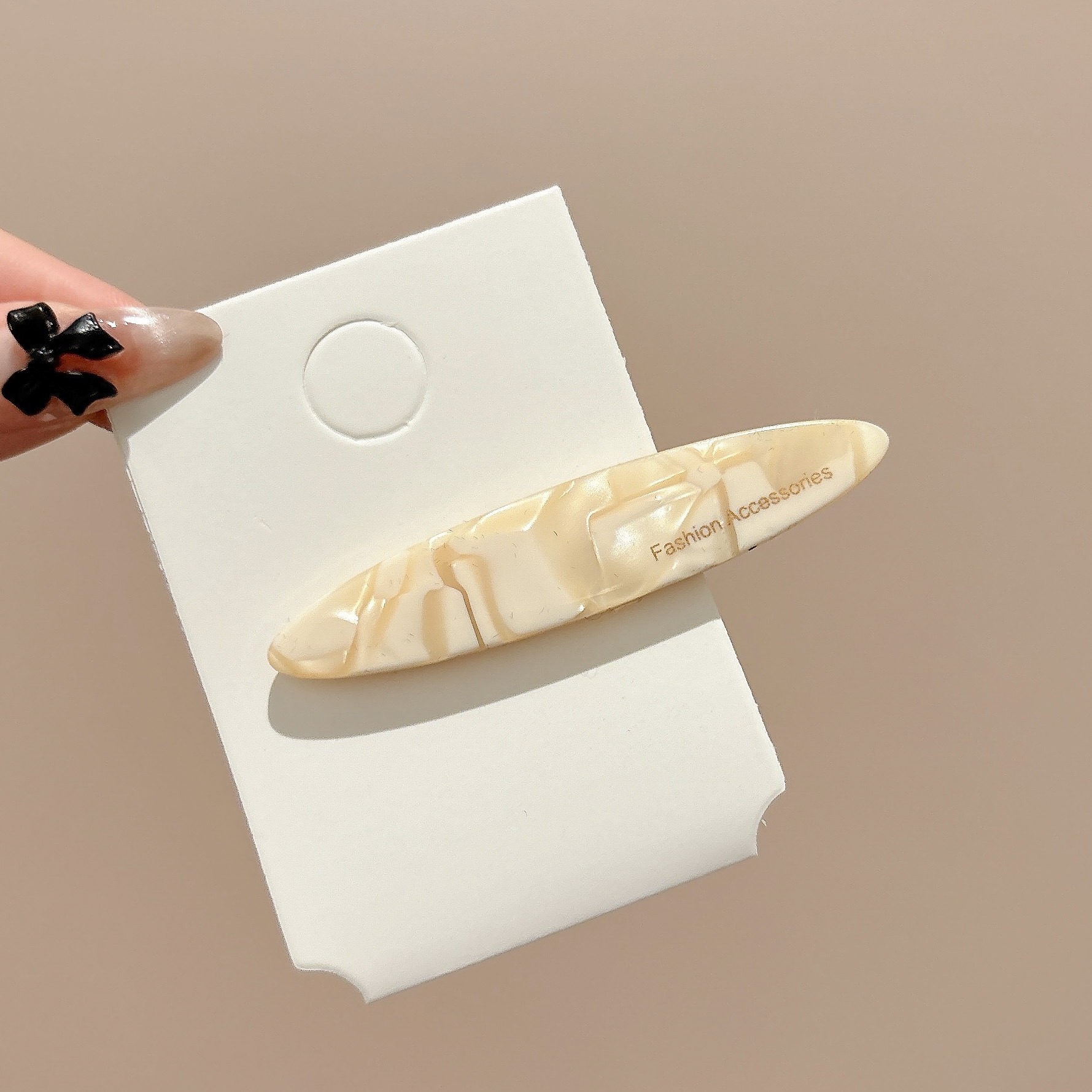 Acetato francés elíptico broca para el cabello lateral de la mujer frisa broca para el cabello otoño y invierno temperamento de alta calidad broca para el cabello de boca de pato image 11