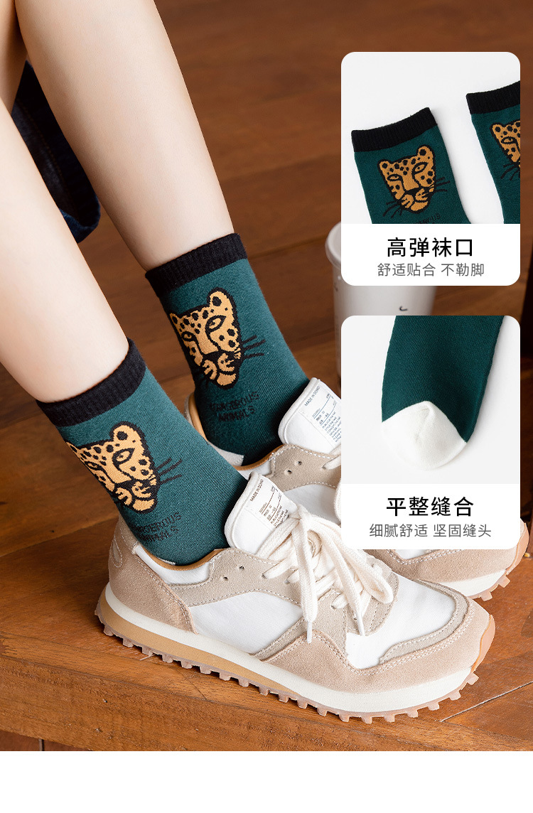 Cartoon Color Matching Printing Tube Socks Wholesale Nihaojewelry display picture 1