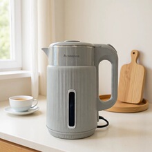 志高双层防烫热水壶酒店烧水壶正品1.8L学生宿舍家用办公室电水壶