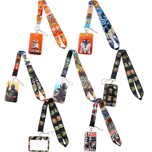 Battle of the Planets mobile phone lanyard card holder bus card factory brand work ID card campus card anti-lost pendant
