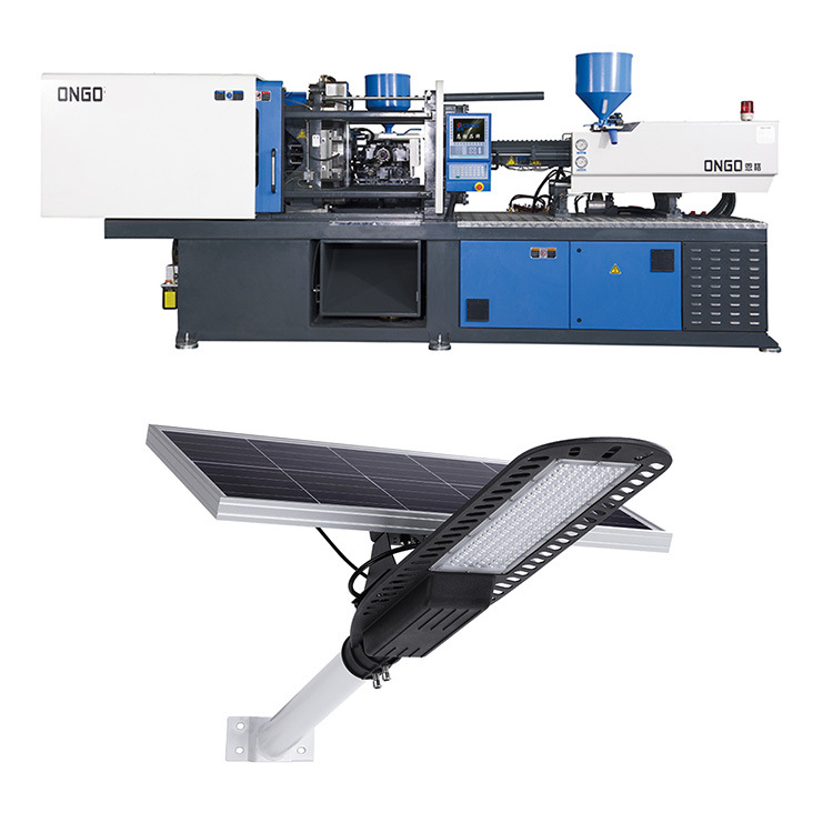 厂家直销锁模力1100 ton 卧式垃圾桶路灯注塑机塑料筐成型机