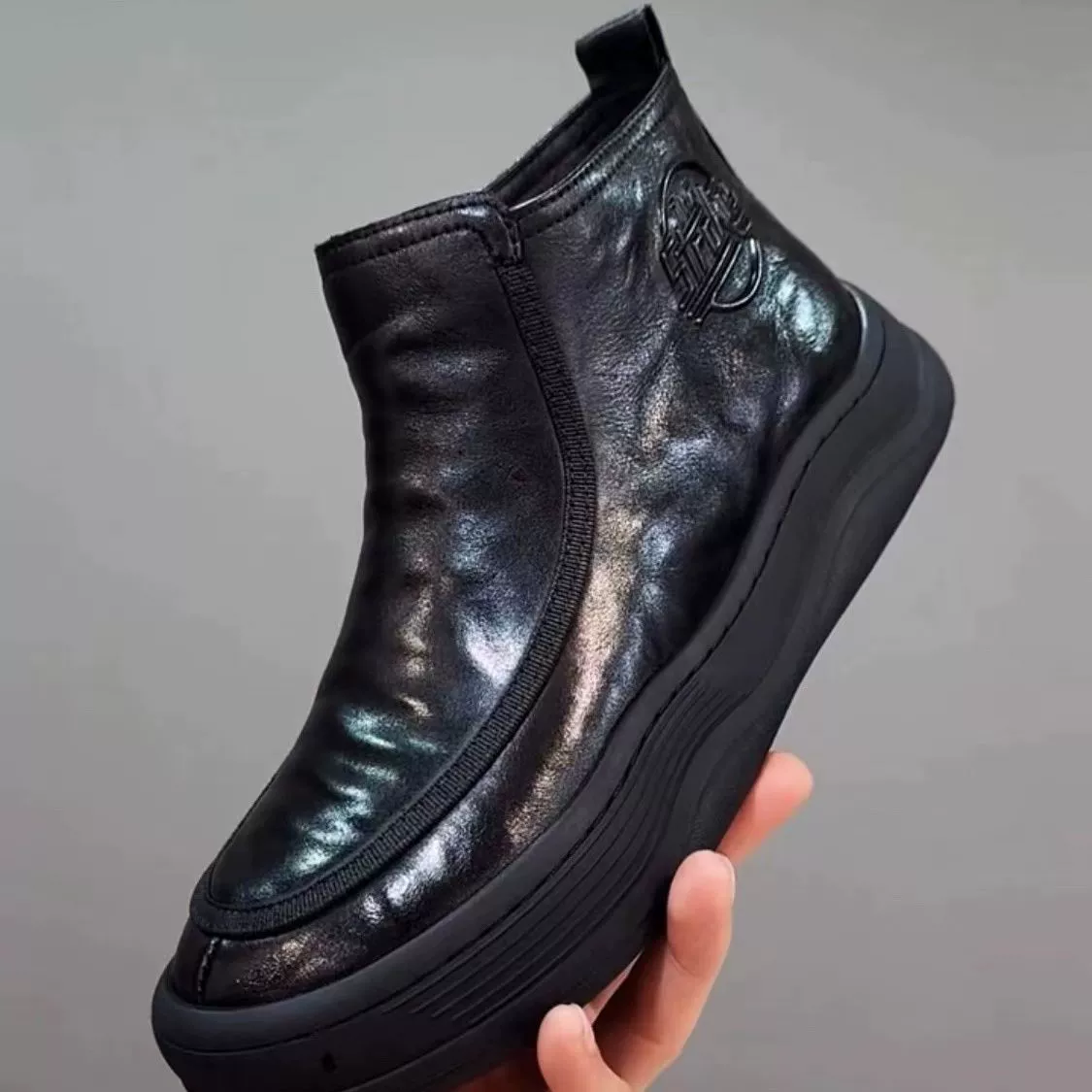 【В наличии】Мужские слипоны из натуральной кожи класса люкс, осень-зима 2024, удобные повседневные универсальные туфли