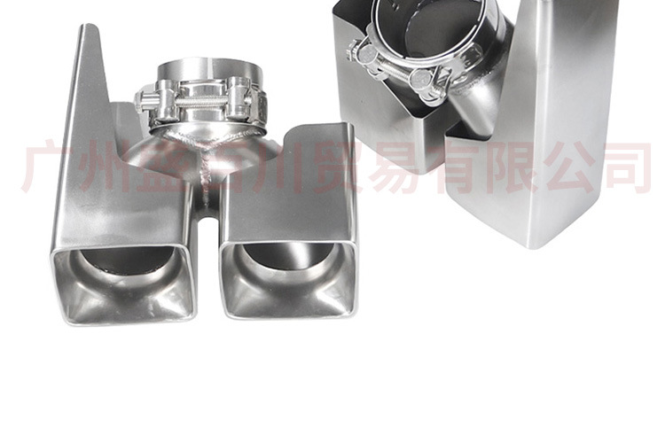 Suitable for Land Rover New Defender Tail Throat 110/90 modified khan four-out square stainless steel decorative cover exhaust pipe