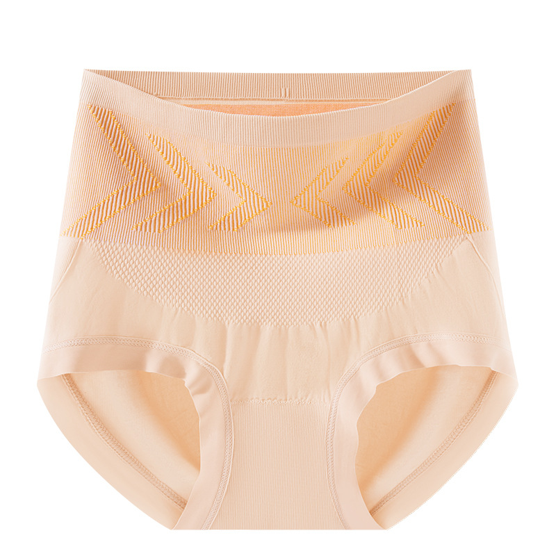 Línea de cintura de oro negro, cintura alta, abdomen, calzoncillos de cadera, barriga pequeña, entrepierna antibacteriana 10A, transpirable, plástico ligero, calzoncillos para mujer