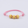 Basketball adjustable ball, woven bracelet handmade, European style, wholesale