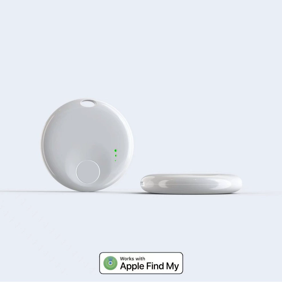 Круглое беспроводное устройство Bluetooth подходит для Apple FindMy Global, точный водонепроницаемый позиционер