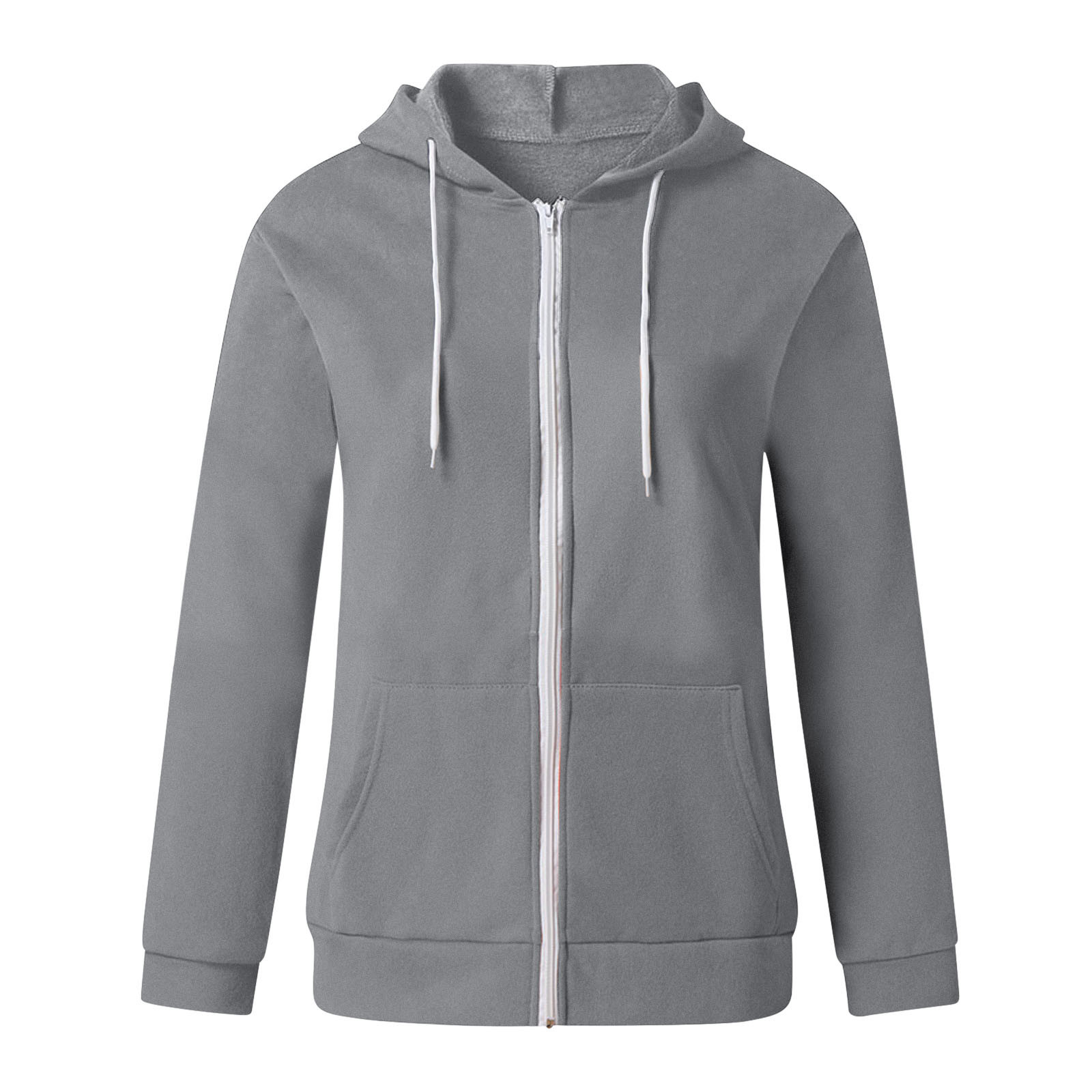 Femmes Sweat À Capuche Manche Longue Sweats À Capuche Pour Femmes Poche Décontractée Style Simple Couleur Unie display picture 4