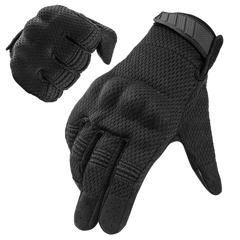 Guantes tácticos transfronterizos de dedos completos, guantes para deportes al aire libre, guantes resistentes al desgaste para montañismo y escalada en roca, guantes tácticos transpirables con pantalla táctil