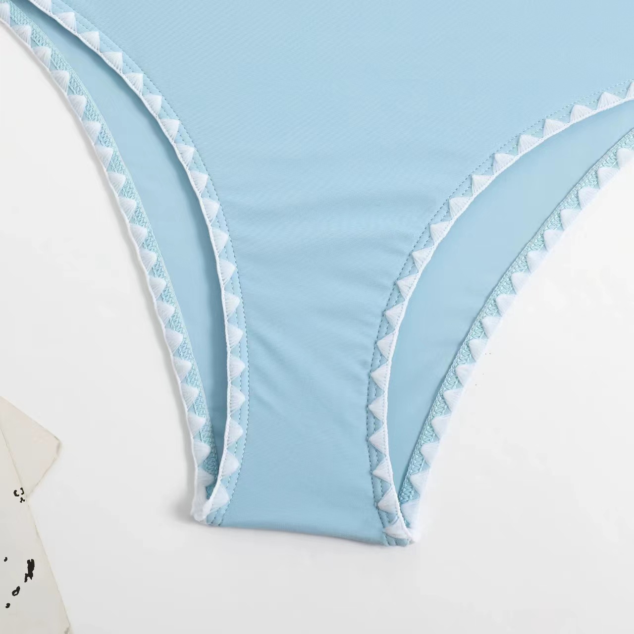 GraceChic Cross-Border European And American Style Two-Piece Women, Solid Color Bikini, New Sexy Gathered Backless High-Waisted_voghion.com