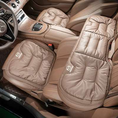 Seat cushion, seat cover: Ruiyi Cx4 Ma 3 Angkesela - mazda-chestnut-brown-three-piece-suit-for-front-and-rear-rows