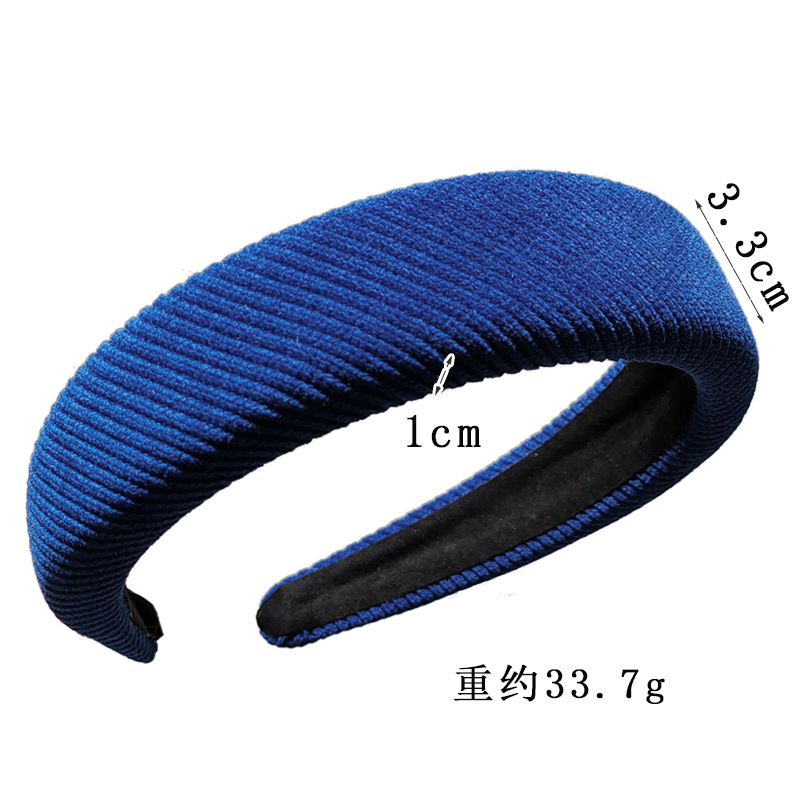Blue Headband Hairpin New Hair Accessories Blue Headband Side Clip display picture 1