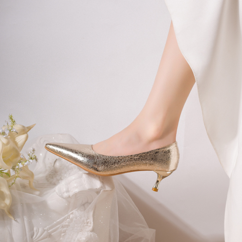 Fashionable Patent Leather Pointed-toe Stiletto High Heels, 2025 Autumn New Model, Suitable For Professional Commuting_vogvips.com