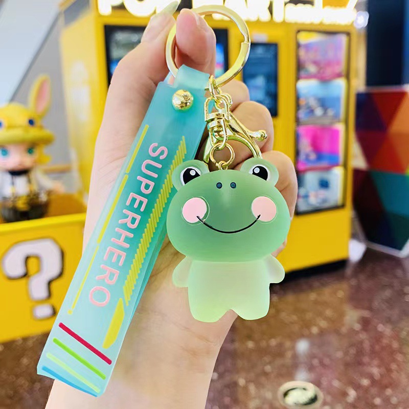 Personalidad creativa cristal Blush animal lindo llavero femenino lindo coche llavero pequeño colgante mochila adornos